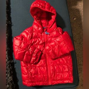 Primary lightweight puffer - 18-24mo. - Cherry color